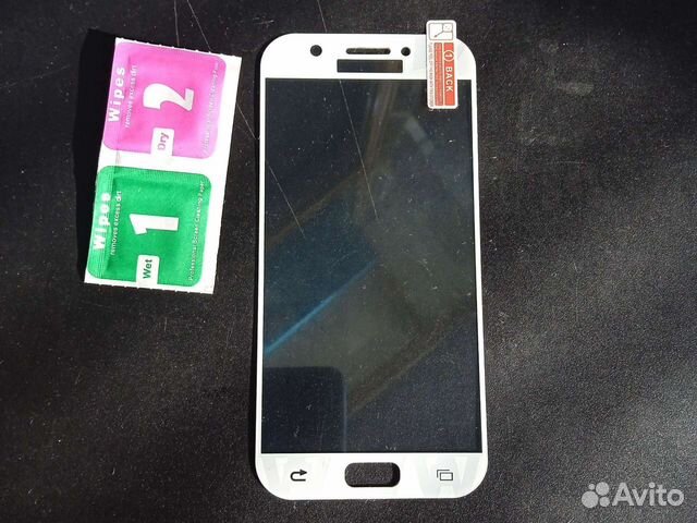 Защитное стекло на Samsung Galaxy A5 2017 Белое
