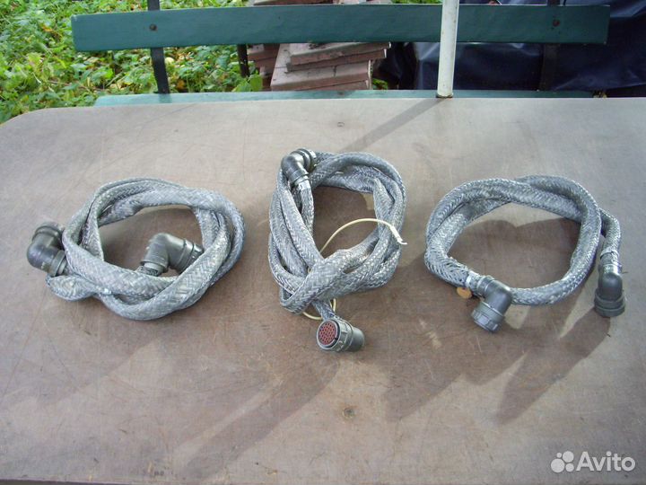 Комплект армейских кабелей радиоприёмника Рябина