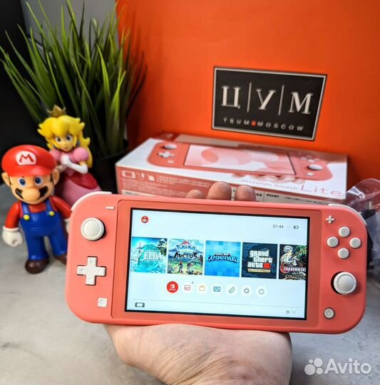 Nintendo Switch Lite Прошитая (Чип) Новая Гарантия