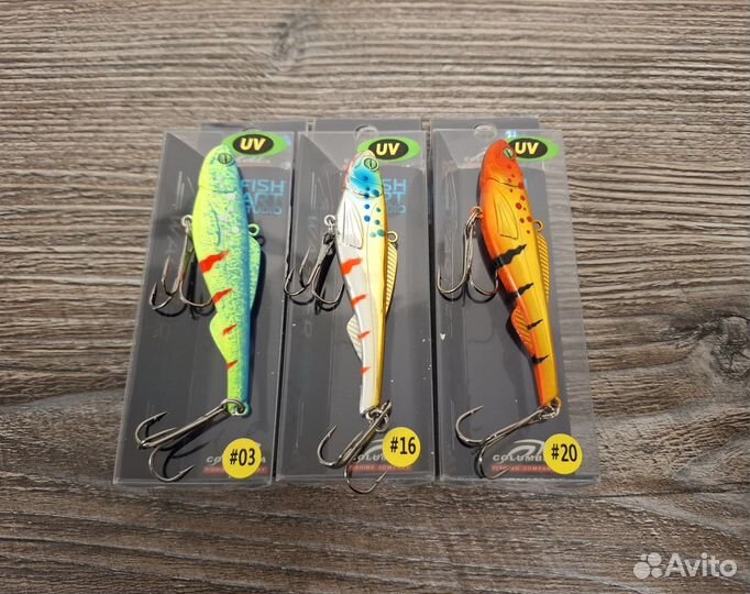 Вибы на судака 80 мм 3 штуки