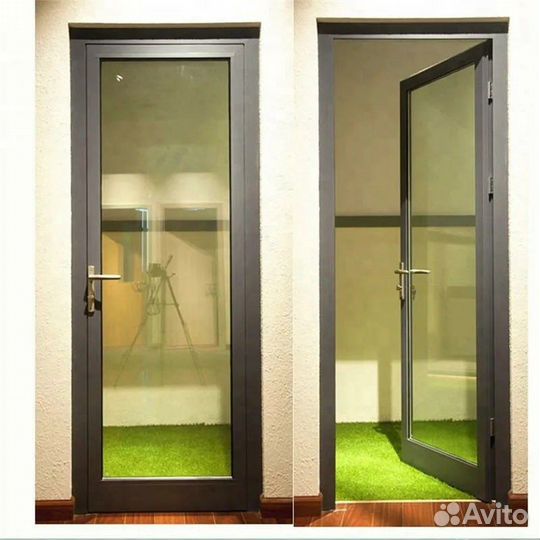 Входная дверь из алюминия