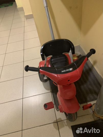 Детский велосипед с родительской ручкой