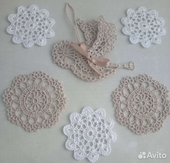 Вязаный весенний декор. Набор. Ручная работа