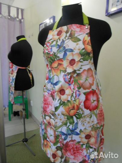 Фартук текстильный для кухни женский Handmade