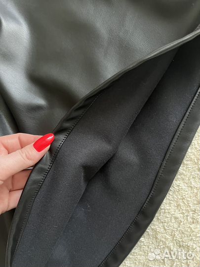 Юбка кожаная для девочки 146