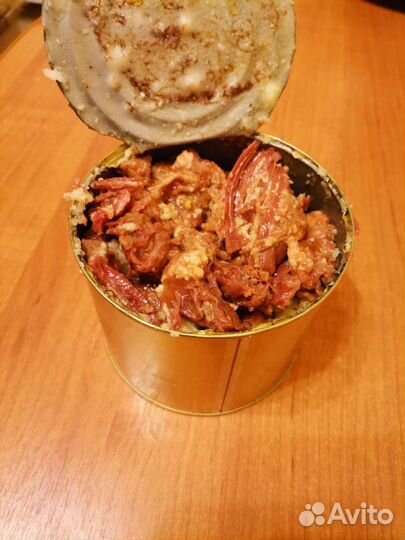 Тушёнка говяжья 525гр и мясо диких животных