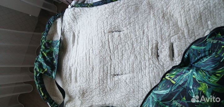 Меховой конверт в коляску Amarababy