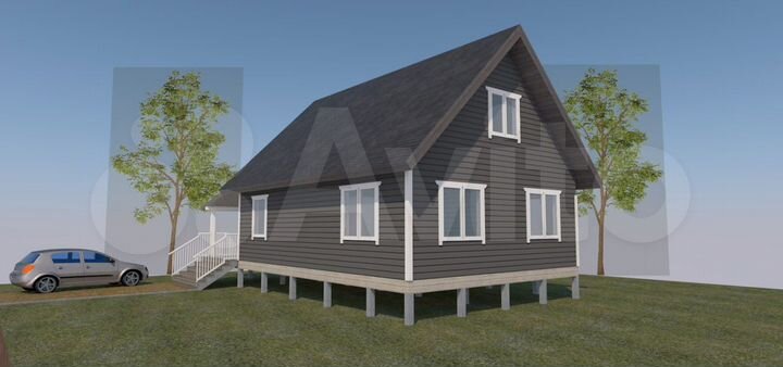 Дом 110 м² на участке 6 сот.