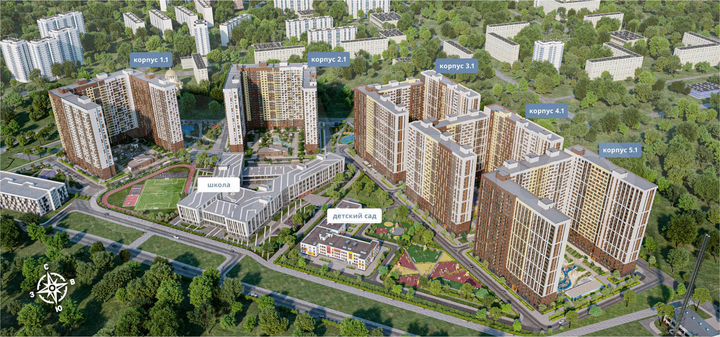 2-к. квартира, 59 м², 3/25 эт.