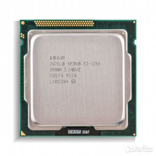 Xeon E3 1280, 8 x 3.9GHZ, аналог i7 2700k, 1155