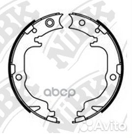 FN23001-nibk колодки барабанные 167x32 Mitsubi