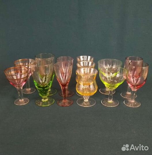 Рюмки цветное стекло