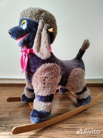 Мягкая игрушка собачка качалка