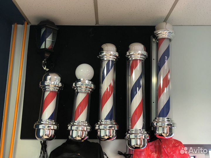 Лампа для барбершопов Barber pole
