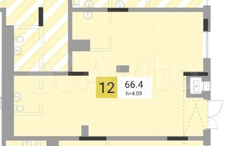 Свободного назначения, 66.4 м²