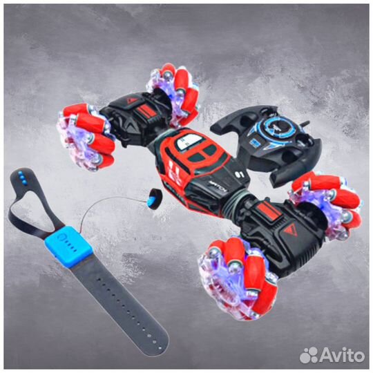 Машинка перевертыш Skidding Stunt Car трансформер