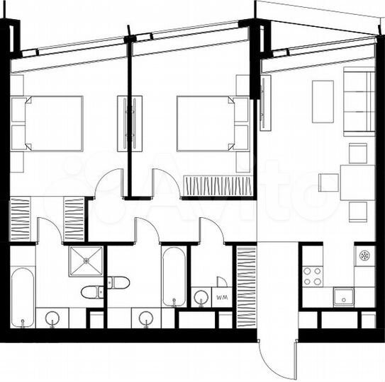 2-к. квартира, 81 м², 67/85 эт.