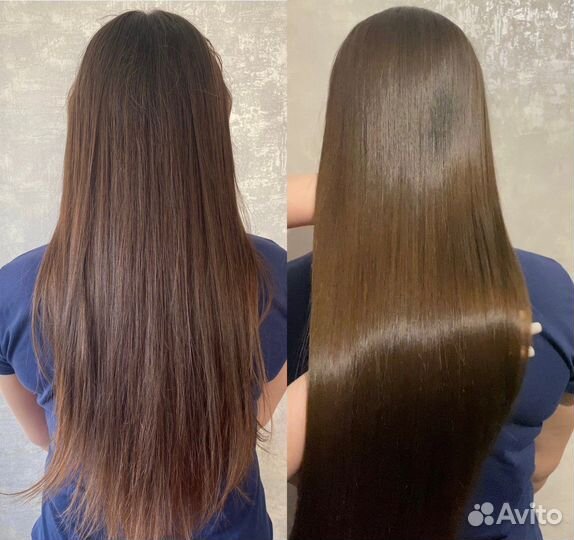Кератиновое выпрямление волос