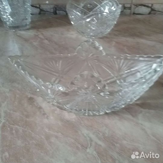 Хрусталь: салатницы, конфетницы,стопки