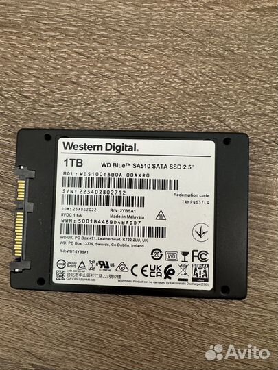 Western Digital WD Blue SA510 SATA 1 тб