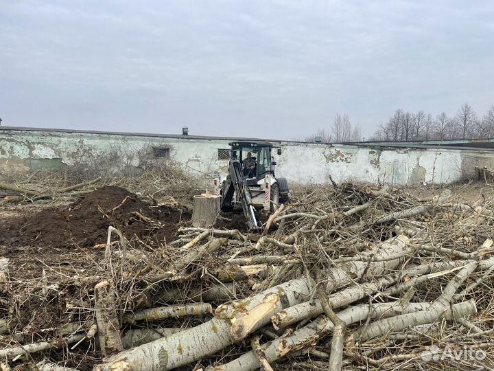Экскаватор погрузчик JCB, самосвалы