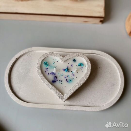 Свечи из соевого воскав гипсе