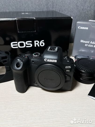 Canon EOS R6 на гарантии + адаптер EF-EOS R