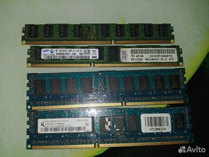 DDR3r 2Gb 4шт(всего 8Гб)