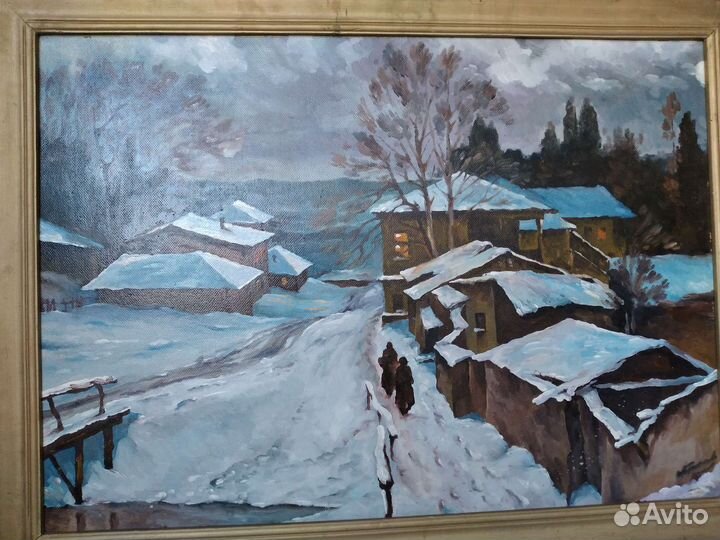 Картина маслом на холсте пейзаж большая