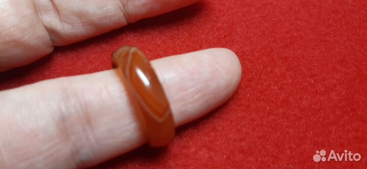 Серебряный набор сердолик