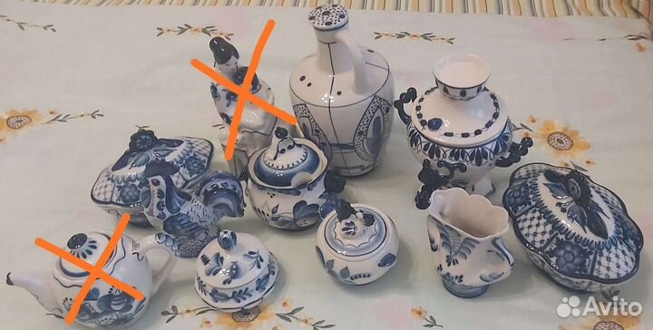 Фарфоровая посуда гжель