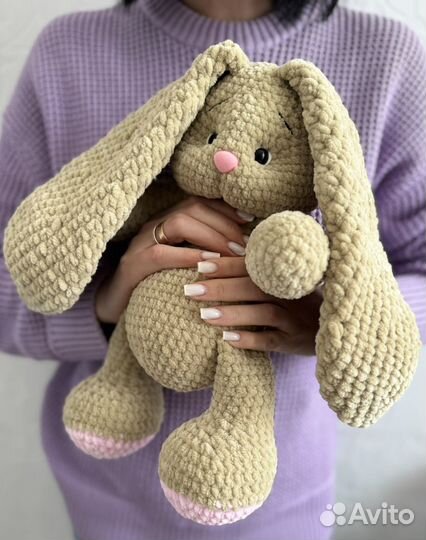 Мягкая игрушка заяц ручной работы