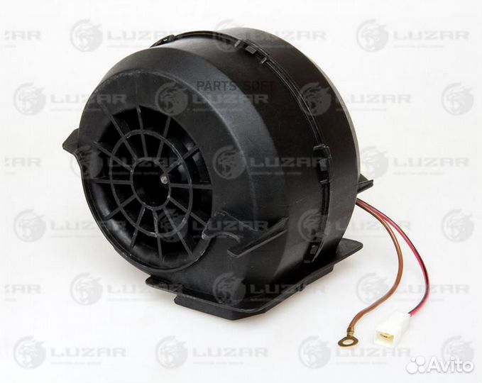 Вентилятор отопителя маз 24В (с кожухом, шарик.под