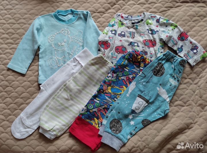 Вещи пакетом для мальчика с рождения до 1.5 лет