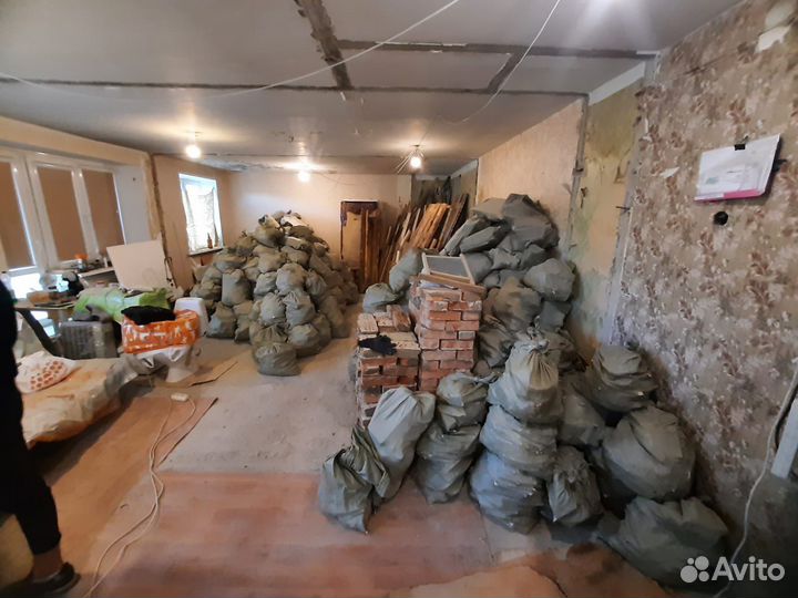 Вывоз мусора газель 24/7 Демонтаж