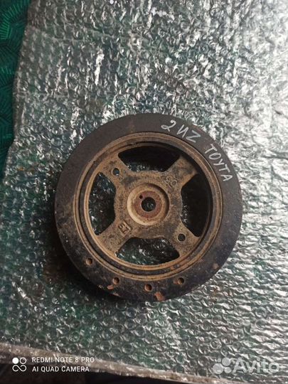 Шкив коленвала toyota 1NZ-FE 2NZ-FE. vitz will cyp