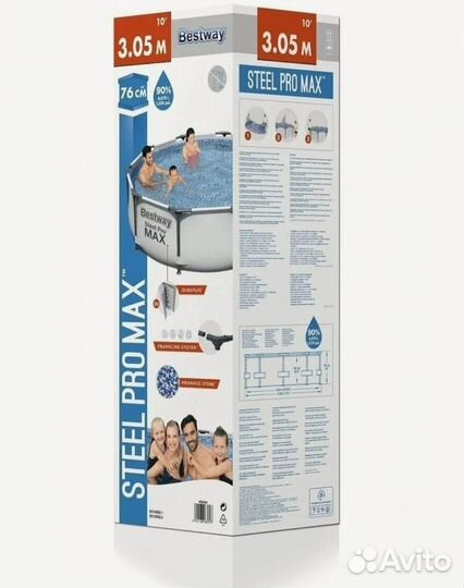 Каркасный бассейн 305 х 76