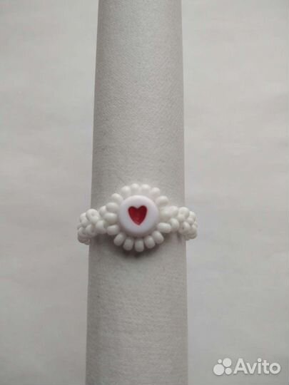 Колечко из чешского бисера