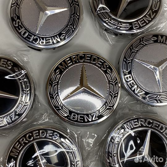 Колпачки на оригинальные диски mercedes 4 шт