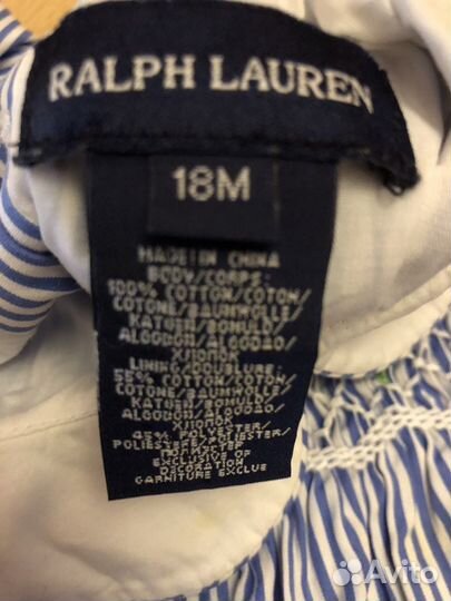 Летнее Платье для девочки Ralph Lauren