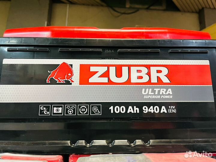 Аккумулятор 100 Ач Zubr Exide на Бмв Мерседес