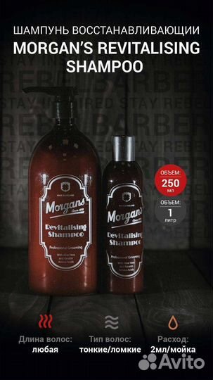 Шампунь мужской Morgan's shampoo