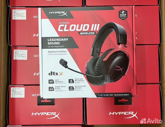 Беспроводные наушники HyperX cloud 3 wireless