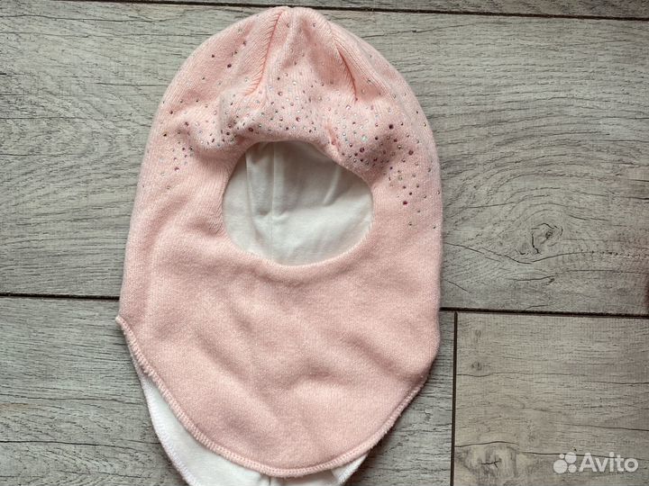 Шапка шлем демисезонная для девочки