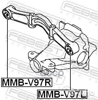 Сайлентблок подушки дифференциала mmbv97R Febest