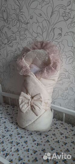 Конверт одеяло на выписку весна осень