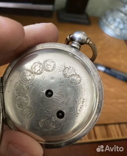 Старинные Часы серебряные карманные 84 проба