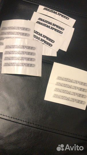 Наклейки на диски Rays, Mazdaspeed