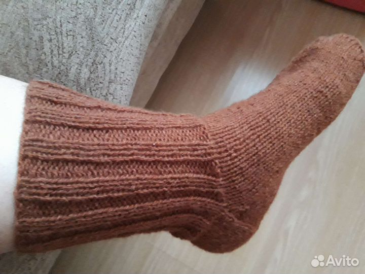 Шерстяные носки ручной работы