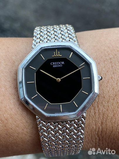 Gerald Genta by Seiko Octagon ультратонкие 4 мм